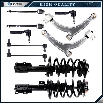 For 2006-2012 Chevrolet Malibu Front Complete Strut Tie Rod Sway Bar Control Arm - Image 1 of 4