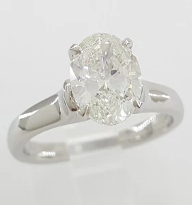 Scottkay Oval Diamond Solitaire Engagement Ring 1.50 ct Ideal + Cut RtL $16,000 - Picture 1 of 9