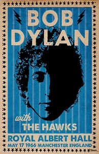 Póster de la gira de 1966 de Bob Dylan - Imagen 1 de 1