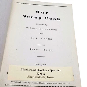 Unser Sammelalbum Blackwood Brothers Quartett KMA 1938 Lieblingsgedichte Iowa Vintage - Bild 1 von 16