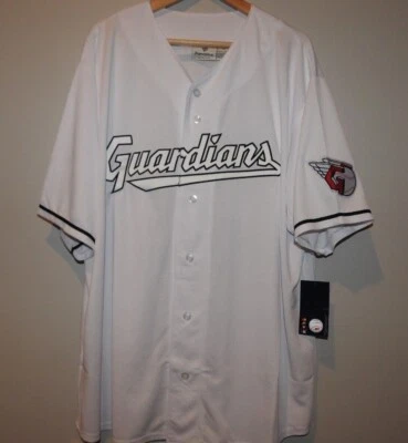 MLB Cleveland Guardians White Baseball Jersey New Mens Big & Tall Sizes - Image 1 of 2