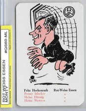 1960 Fritz HERKENRATH *Rarest* MONTY German Football Cards * Rot-Weiss Essen
