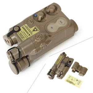Airsoft Dummy AN / PEQ 16 Battery Box Case Tan DE LIPO NIMH AEG RIS RAS RAIL - Picture 1 of 6