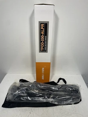 New Brunton Aluminum Tripod Model TPOD-230-ALPR w/Bag - 3 Section Black - Image 1 of 4