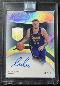 LUKA DONCIC 2024-25 PANINI EMINENCE GILDED GRAPHS AUTO 10/10 LAKERS - Picture 1 of 2