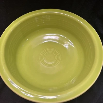 Fiesta Classic Rim Serving Bowl in  Lemon Grass Green Yellow, Fiestaware 8.5” - Image 1 of 4