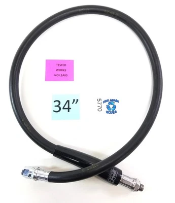 US Divers 34" High Pressure HP Hose Scuba Dive Computer SPG 3/8" Male Threads - Image 1 of 4