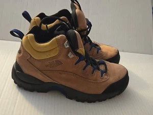 THE NORTH FACE Hiking Boots Women's 8.5 Leather Tan Brown Black - Picture 1 of 12