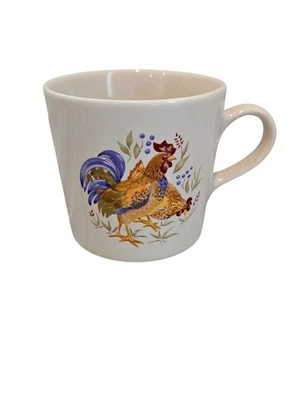 Juego de 6 tazas de café Corelle Coordinates de gres gallo gallina granja Foto 1 de 4