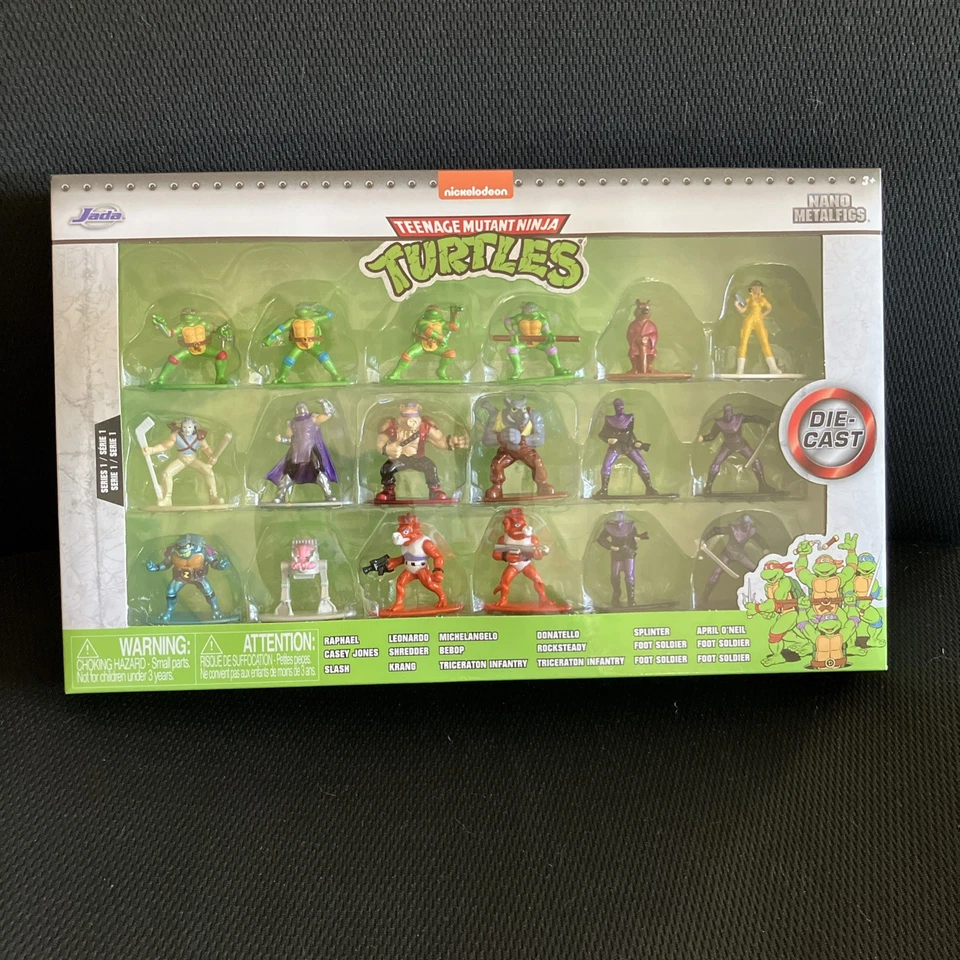 Teenage Mutant Ninja Turtles 1.65" Paquete de 18 figuras fundidas a presión serie 1 juguete Foto 1 de 4
