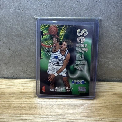 Skybox Z-Force Rony Seikaly Magic RAVE 1997/399 raro Foto 1 de 2