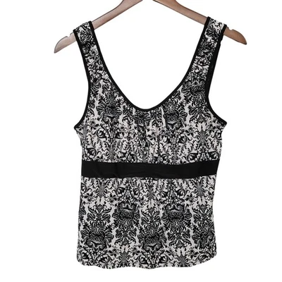 Camiseta sin mangas con estampado de damasco de la dinastía California para mujer talla M Witchy Whimsigoth Y2K Foto 1 de 4