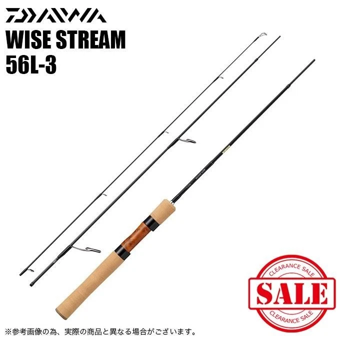 Varilla giratoria de trucha Daiwa 22 WISE STREAM 56L-3 Q 3 piezas Foto 1 de 1