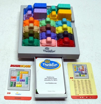 Rush Hour Traffic Jam Game by Think Fun - A real brain teaser game for 1 person - Image 1 of 3