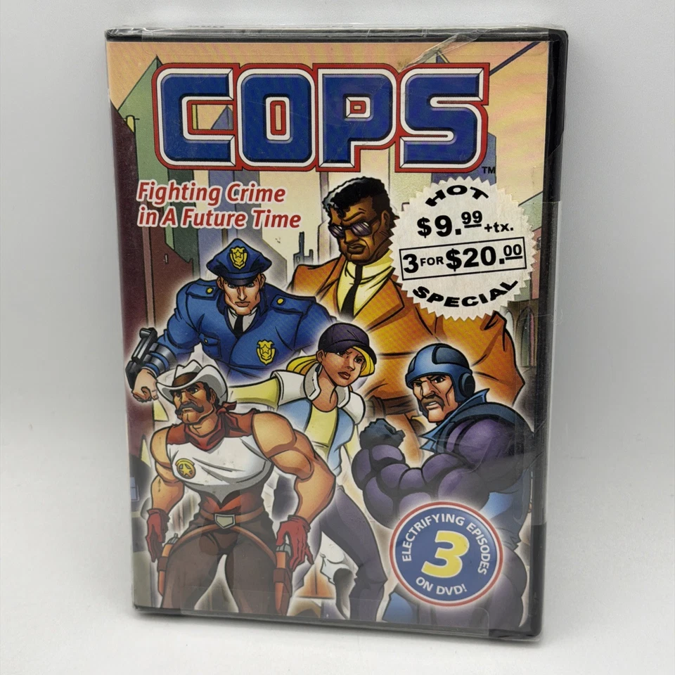 C.O.P.S. Fighting Crime in a Future Time DVD 1995 DIC Animation Rare SEALED NOS - Image 1 of 4