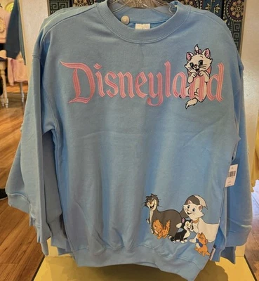 Sudadera Pullover M Mediana Disneyland Resort Disney Cats 2025 Aristocats Azul Foto 1 de 4