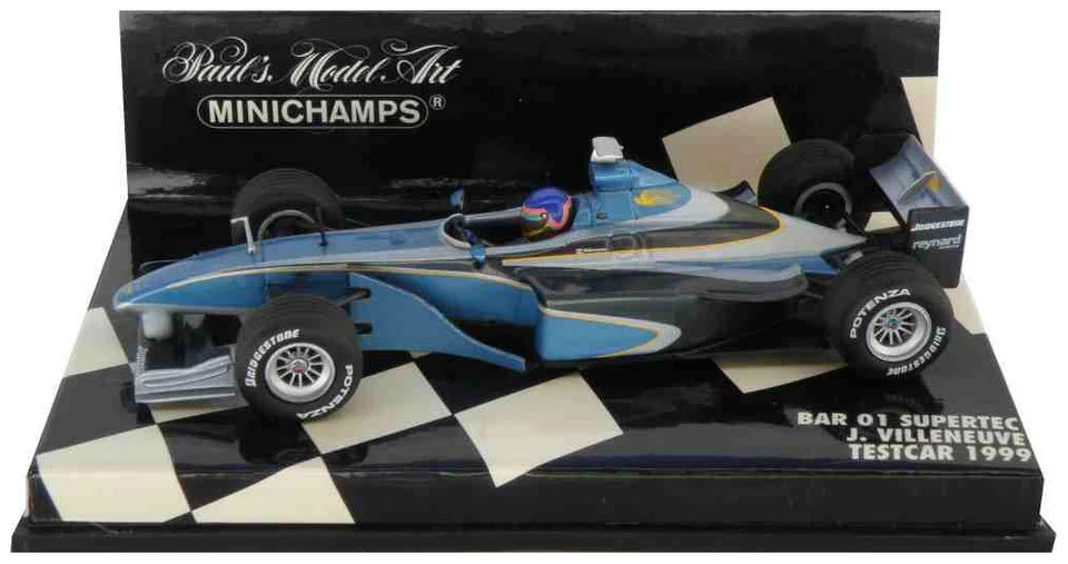 Minichamps BAR 01 Supertec Test Car 1999 - Jacques Villeneuve 1/43 Scale - Image 1 of 1