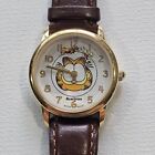 Armitron Garfield Cat Face Watch Rare 90's Y2K Leather Brand New Needs Battery