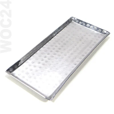 Dekoplatte Schmuck Kosmetik Ablage Tisch Deko Schale Metall Kerzen Teller Alu - Bild 1 von 2