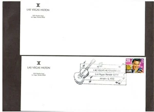 LAS VEGAS HILTON & ELVIS PRESLEY FDC 2 Envelopes January 8, 1993 Las Vegas NV - Picture 1 of 1
