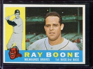 1960 Topps Baseball # 281 Ray Boone (nuevo) casi como nuevo - Imagen 1 de 2