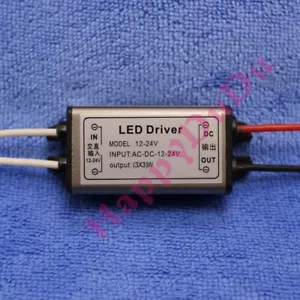 Waterproof AC/DC 12V~24V LED Driver 3x3W 900mA Power Supply 10W Lamp Light Bulb - Picture 1 of 2
