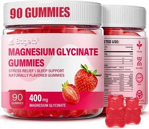Magnesium Glycinate Gummies 400mg for Adults & Kids,90 Sugar Free Magnesi..09/26 - Picture 1 of 7