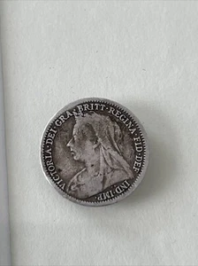 GB Silver 3d Threepence 1901 Victoria as shown - Picture 1 of 2