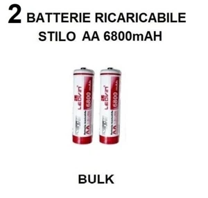 BATTERIE pile RICARICABILI miniSTILO AAA 4800 mAh Ni-MH 2 PILE - Foto 1 di 2