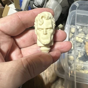 Testa di Superman arrabbiata Mego FTC Zica DC retrò personalizzata per 8"" Figura taglia 1/9 Reeve - Foto 1 di 9