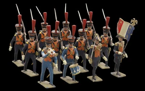 CBG FIGURINES 12 MARINS DE LA GARDE EMPIRE  vers  1950  / soldats soldiers - Imagen 1 de 8