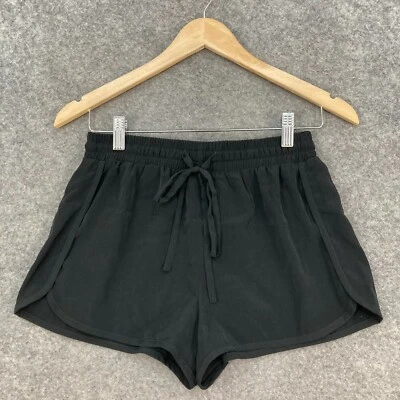 Pantalones Cortos Forever 21 Mujer Talla S Pequeños Negros Cintura Elástica Cordón 14819 Foto 1 de 4