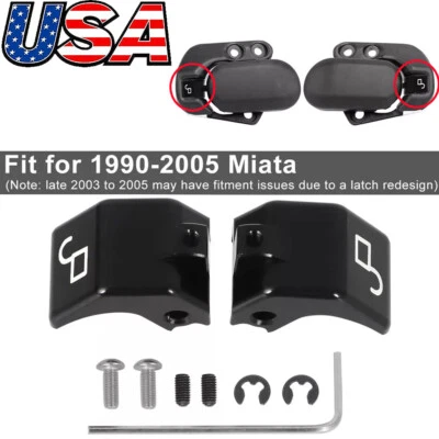 For 90-05 Mazda Miata MX5 Soft Top Convertible Roof Latch Lock Left & Right Set Foto 1 de 4