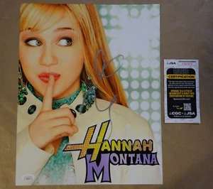 Signed Miley Cyrus Autographed Hannah Montana 11"x14" Photo JSA COA - Picture 1 of 6