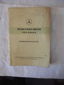 Mercedes Benz W136 170 S-V Betriebsanleitung owner's manual German instruction - Picture 1 of 15
