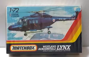 MATCHBOX 1:72 KIT ELICOTTERO WESTLAND AEROSPATIALE LYNX 17,5 cm ART PK-108 - Foto 1 di 2