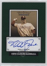 2005 Upper Deck Origins Old Judge Auto Khalil Greene #GR Auto