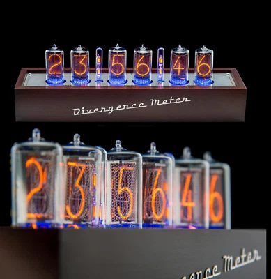 Z5660 Nixie Tubes Clock RGB Divergence Meter (as IN-18) FREE delivery 2-5 Days - Image 1 of 4