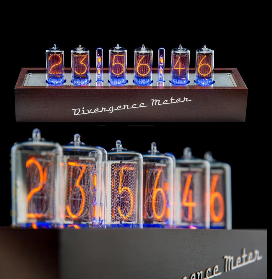 Z5660 NIXIE Tubes Clock Musical RGB Divergence Meter (as IN-18) FREE delivery 3D - Image 1 of 4