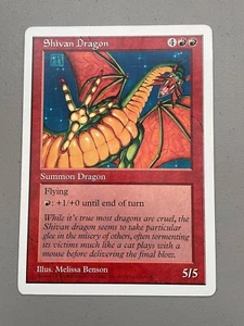 Shivan Dragon - Oversized 6x9 - NM - MTG Magic The Gathering - Picture 1 of 3