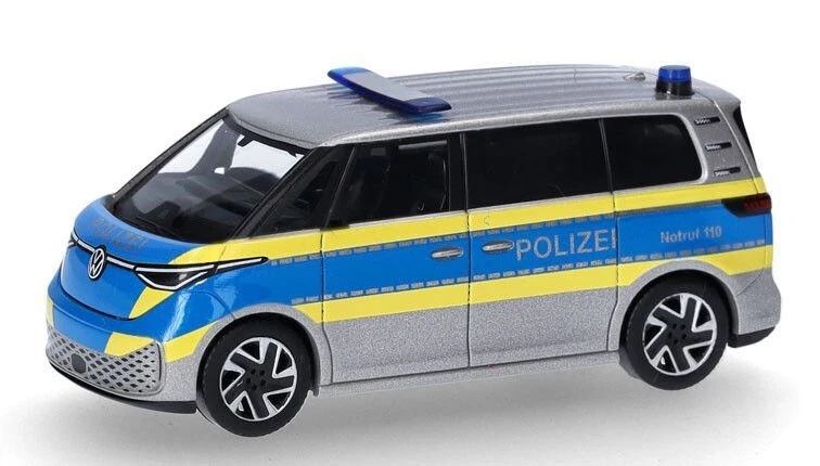 HERPA - VOLKSWAGEN ID Buzz Police vehículo de estudio - 1/87 - HER097994 Foto 1 de 4