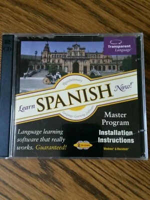 ¡APRENDE ESPAÑOL AHORA! PROGRAMA MAESTRO CON 2 CD-ROM SE-N07-1 FUERA DE CIRCULACIÓN Foto 1 de 4