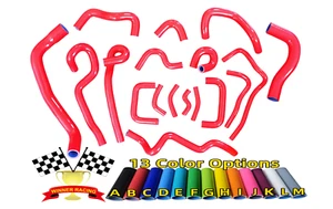 18PCS Silicone Hoses For Nissan Skyline ECR33 GTS-25t RB25DET 1993-1998 RED - Picture 1 of 6