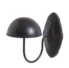Chapeau d'entrée/casquette/perruque décoratif en métal noir style vintage monté au mur...
