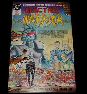 Vintage Comic Book, DC COMICS, 1986, ELECTRIC WARRIOR:KEEPING YOUR CITY SAFE, #2 - Imagen 1 de 7