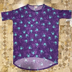 LULAROE IRMA Disney collection Minnie Mouse Size XXS New With Tags Purple & Teal - Picture 1 of 8
