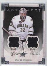 2013-14 Upper Deck Artifacts Goalies Jersey/Jersey /125 Kari Lehtonen #116