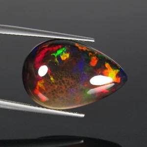 10,04 kt BEEINDRUCKENDER 3D MEHRFARBIGER NATÜRLICHER MASSIVER WELO SCHWARZER OPAL LOSER EDELSTEIN - Bild 1 von 3