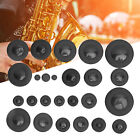 (Schwarz) 25Pcs Saxophon Pad Real Sheepskin ABS Alto Sax Zubehör Wind