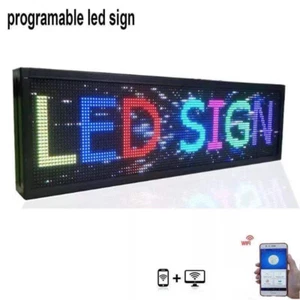 LED Display Laufschrift Werbung Reklame WI-FI Funktion Lauftext Gebraucht - Bild 1 von 11